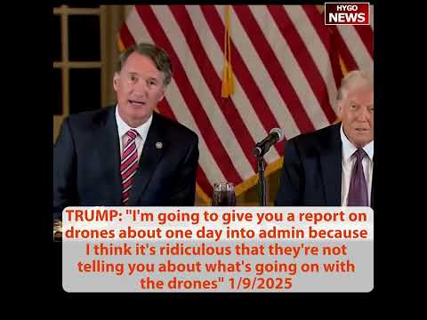 TRUMP: give you a report on drones one day into; Doocy: My longest interview with a president
