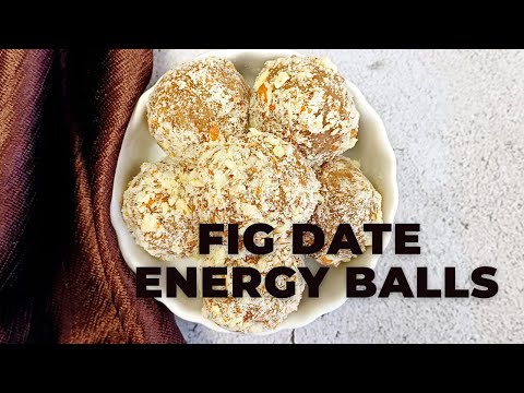 No Bake Fig Energy Balls l Sugar Free & Dairy Free 6-Ingredient Healthy Snack - Flavours Treat
