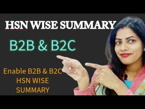 How to enable HSN Wise summary in Tally Prime l configuration for B2B & B2C HSN Summary