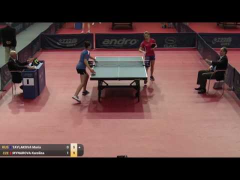 ITTF World Tour Polish Open 2015  TAYLAKOVA Maria vs MYNAROVA Karolina