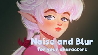 Qucik tips#4: Noise and Blur in Krita for your illustrations