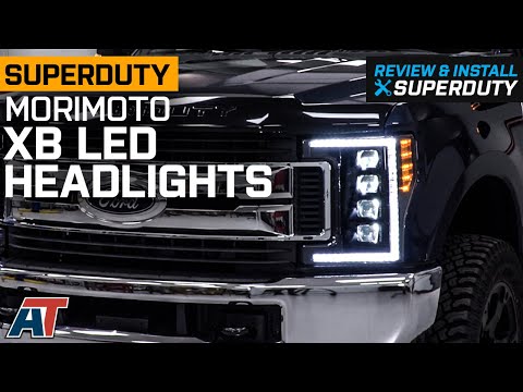 2017-2019 SuperDuty Morimoto XB LED Headlights; Black Housing Review & Install