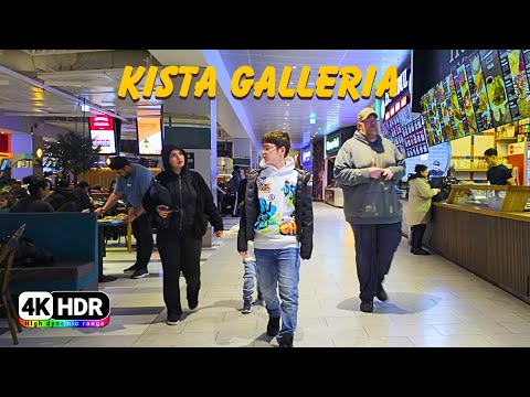 Inside Kista Galleria 🇸🇪 | Relaxing Mall Walk in Stockholm | 4K HDR