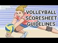 Volleyball Scoresheet Guidelines | How to Complete Volleyball Scoresheet #Volleyball Tutorial