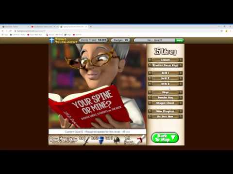 Playing Typing Tournament 72wpm