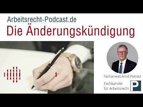 The notice of change