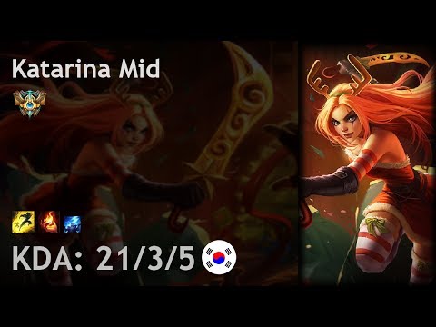 Katarina Mid vs Azir - KR Challenger Patch 7.19