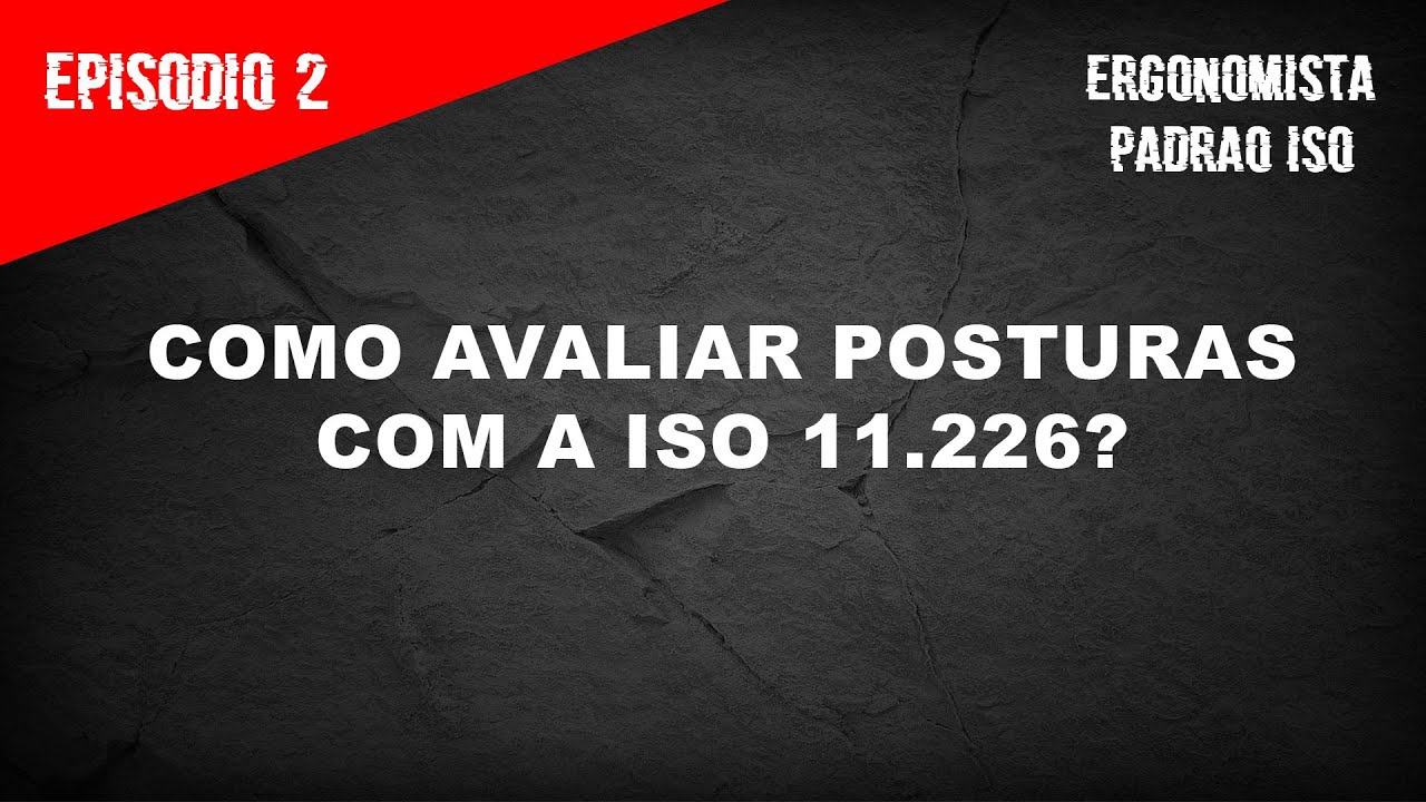 Ergonomista Padrão ISO || Avaliação de Posturas com a ISO 11226