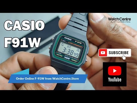 Casio F91W Time Settings & Unboxing Video of Iconic Retro Digital Watch