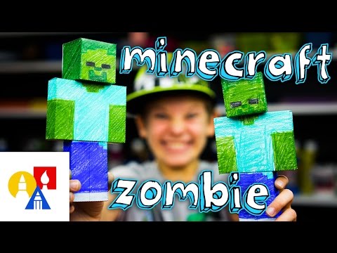 How To Make A Minecraft Zombie - Art For Kids Hub — Free Drawing Lessons for Kids -