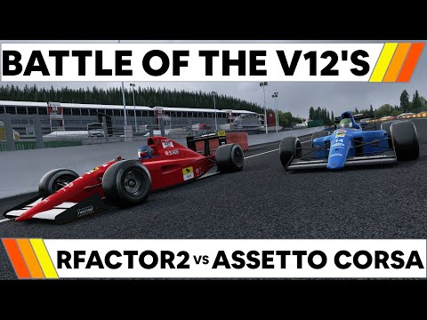 Battle of the V12’s : ASSETTO CORSA vs RFACTOR 2 in VR