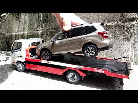 Unboxing of Hino Dutro Kyokuto Flatop Zero II 1:18 Scale Diecast Model Car