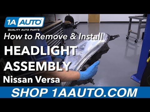 How to Replace Headlight Assembly 12-14 Nissan Versa