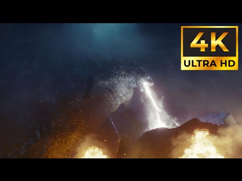 Godzilla Adsorbs Radiation In France - (4K HDR) Godzilla X Kong The New Empire