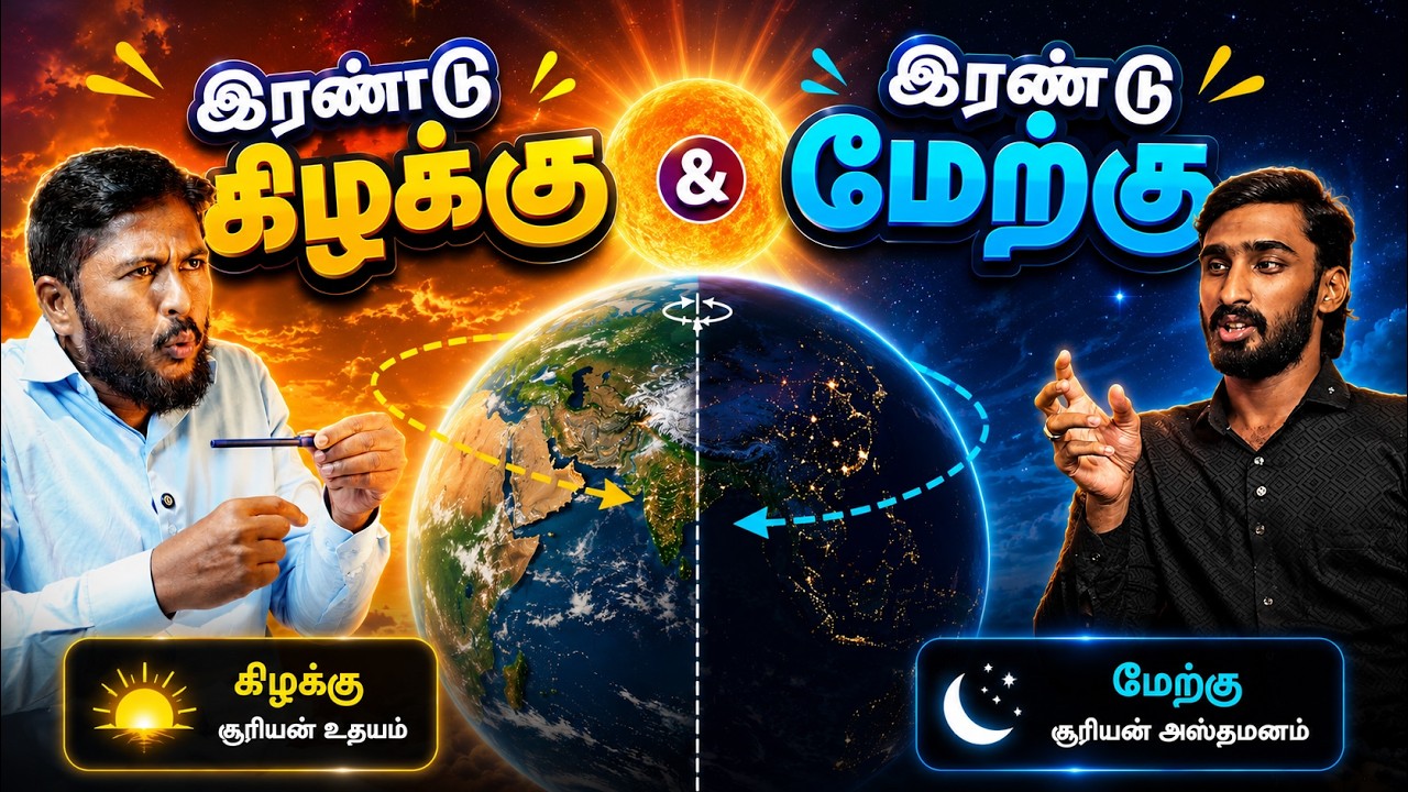 குர்ஆனில் தவறுகளா? இரண்டு கிழக்கு இரண்டு மேற்கு.| Usthad. 
