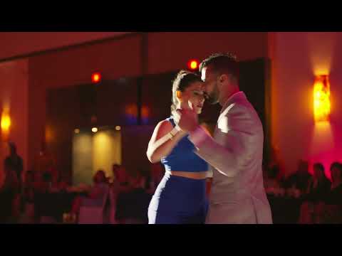  Alejandra Orozco  and  Luciano Brigante  are  dancing  to  the  tango  "  Milonguero Viejo  "  by  Carlos di Sarli  at  Tango Maya Festival  in  2022