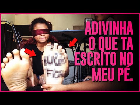 O QUE TA ESCRITO NO PÉ? DESAFIO Feat. Raynara Melo |  Rayanne Melo
