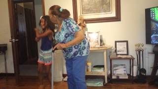 Alaria and granny dancing too uptown funk!! :)