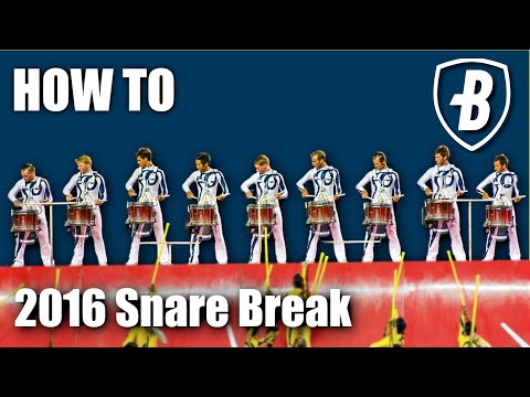 How to play Bluecoats 2016 Snare Break