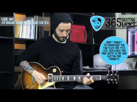 Lick 341/365 - Hip Shaking Hybrid Picking Blues Lick in G | 365 Guitar Licks Project