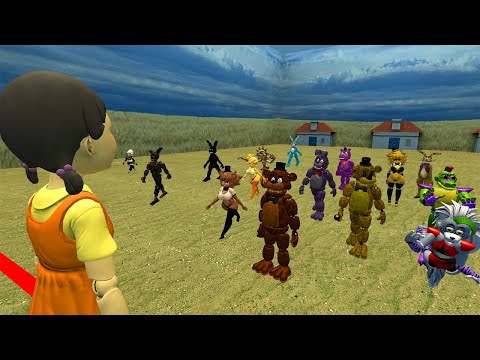 Freddy And Friends In Squid Game! (GMOD FNAF - FNAF ADVENTURES EP18)