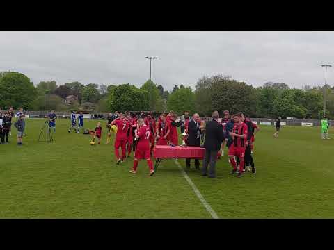 Winchester City celebration, playoff final 2022