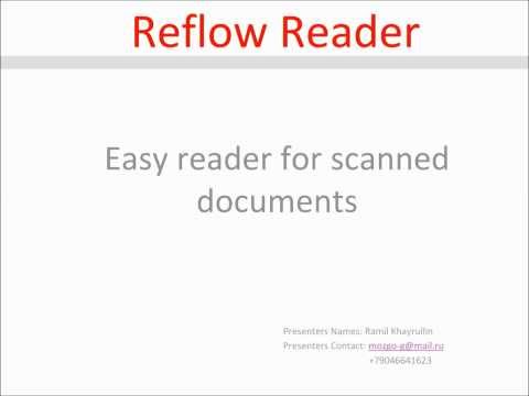 Reflow reader