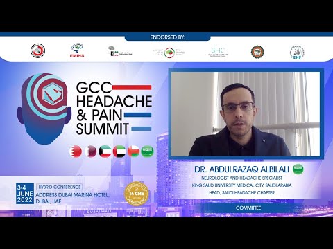 Invitation from Dr. Abdulrazaq Albilali - GCC Headache and Pain Summit - June 3-4, 2022