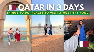 Qatar in 3 Days 🇶🇦 | Itinerary from Hyderabad | Things to Do, Places to Visit & Must-Try Food!
