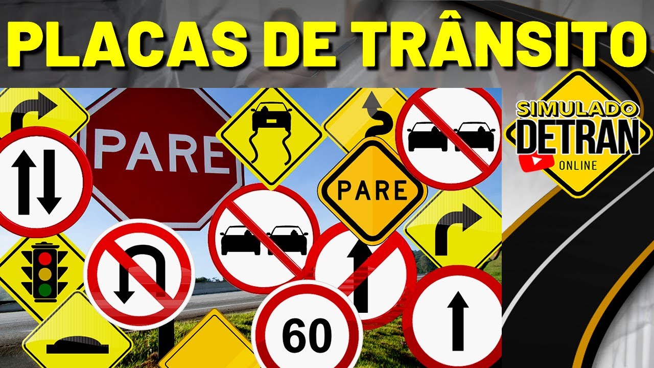 60 QUESTÕES DE PLACAS DE ADVERTÊNCIA COM DICAS INCRÍVEIS│SIMULADO DETRAN ONLINE