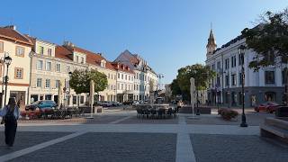 Vilnius, Lithuania | Early Morning Walking Tour with City Sounds 4K