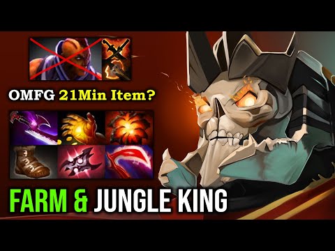 EVEN AM CAN'T RUN 9K Tier Farm & Jungle Guide Wraith King with Armlet Desolator 3 Hit Deleted DotA 2