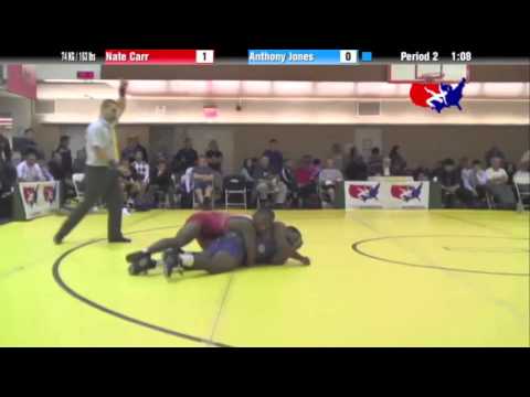 FS 74 KG - SF - Nate Carr Jr. (Cyclone) vs. Anthony Jones (MI)