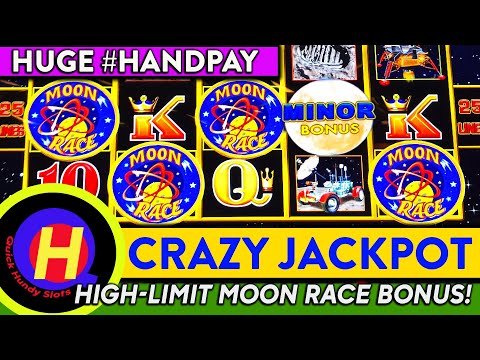 HUGE HANDPAY! Crazy High-Limit MOON RACE Bonus #Jackpot