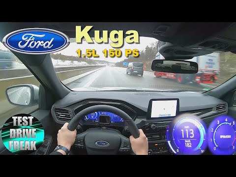 2021 Ford Kuga 1.5 EcoBoost ST-Line 150 PS TOP SPEED AUTOBAHN DRIVE POV
