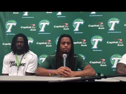 Tulane CB Parry Nickerson on his 96-yard intercption returned for a touchdown