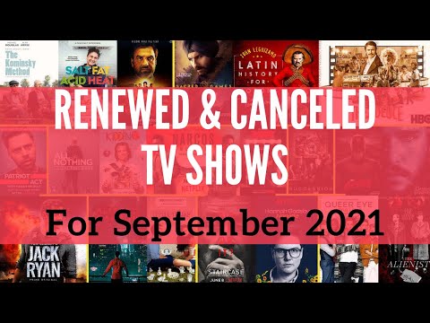 Renewed and Canceled TV Shows for SEPTEMBER 2021