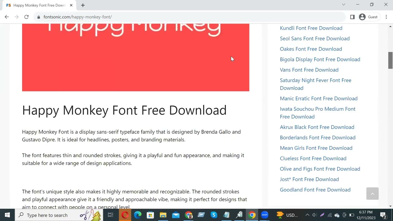How to download and install Happy Monkey Font Free Download #youtube #viral