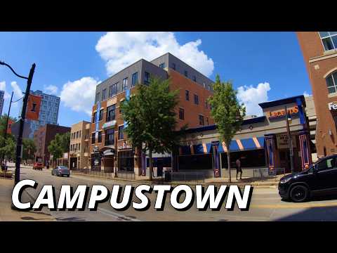 UIUC Campustown, Green Street | Champaign-Urbana 4K Walking Tour