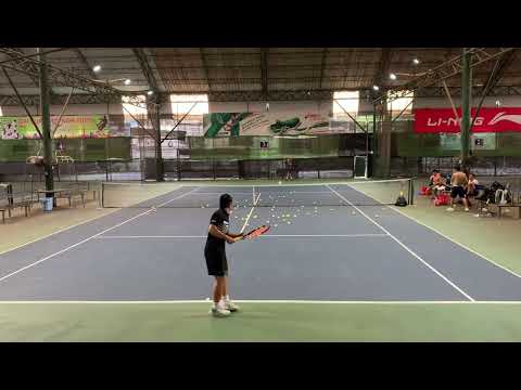 HLV Minh Béo - HLV Sơn Hoà Bình MST Tennis Training tập luyện tại sân VT6 | msttennis.com