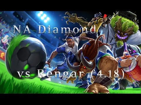 NA Diamond Gragas TOP vs Rengar Season 4 (4.18) League of Legends LoL Pro SoloQ