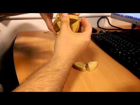 Burr puzzle Solution 3 wooden circles solution