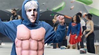 Pro Climber sneaks into a HUGE climbing party disguised as himself