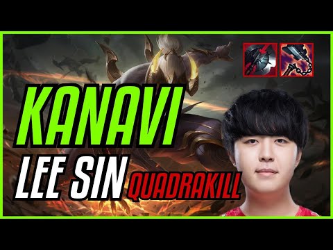 KANAVI - LEE SIN vs GRAVES JUNGLE - KR GRANDMASTER - PATCH 11.10 QUADRAKILL
