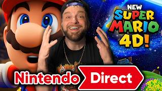 NINTENDO DIRECT REACTION: THE NEW 3D MARIO IS INSANE!