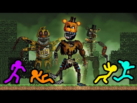 Stickman VS Minecraft: Mutant Freddy Fazbear - AVM Shorts Animation