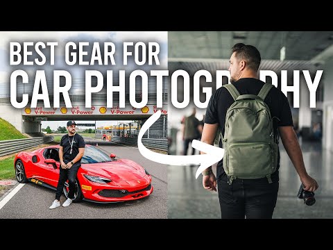 Die beste Kameraausrüstung für Autofotografie | Was ist in meiner Kameratasche 2024!