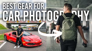 The Best Camera Gear For Car Photography | What's In My Camera Bag 2024!
