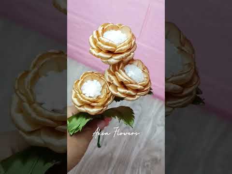 satin ribbon flower #shorts