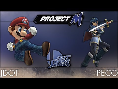 QUT Smash 6 Project M  - LR3 - JDot (Mario) vs peco (Marth)